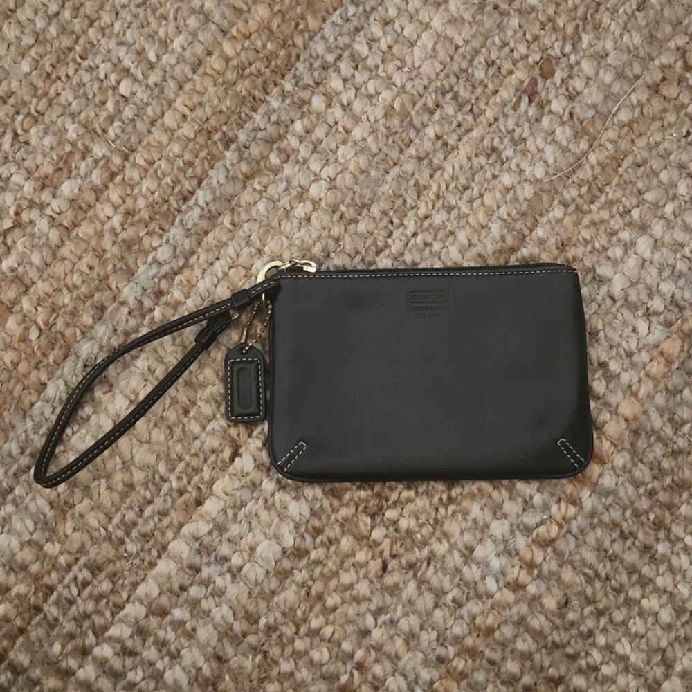Dark Brown Coach Wristlet